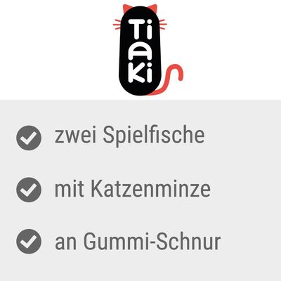 TIAKI Katzenangel Fisch mit Katzenminze