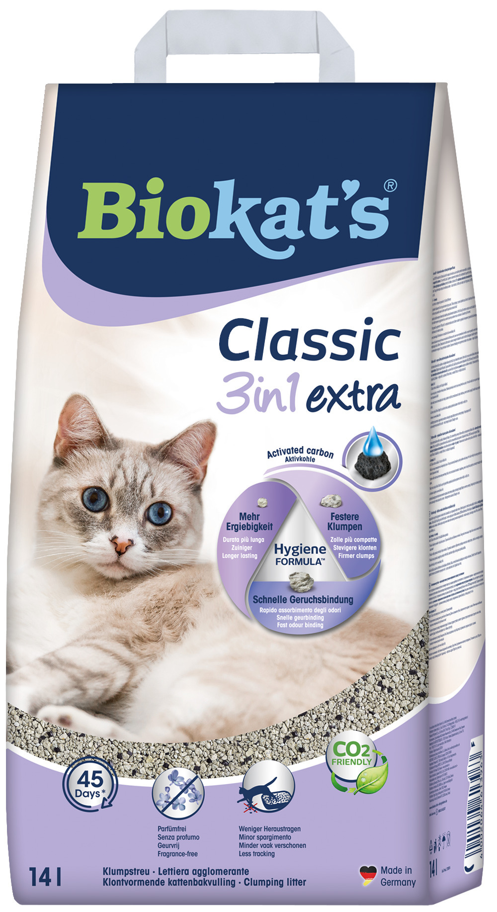 Biokat's Katzenstreu Biokat's Classic 3in1 extra 2x14 l