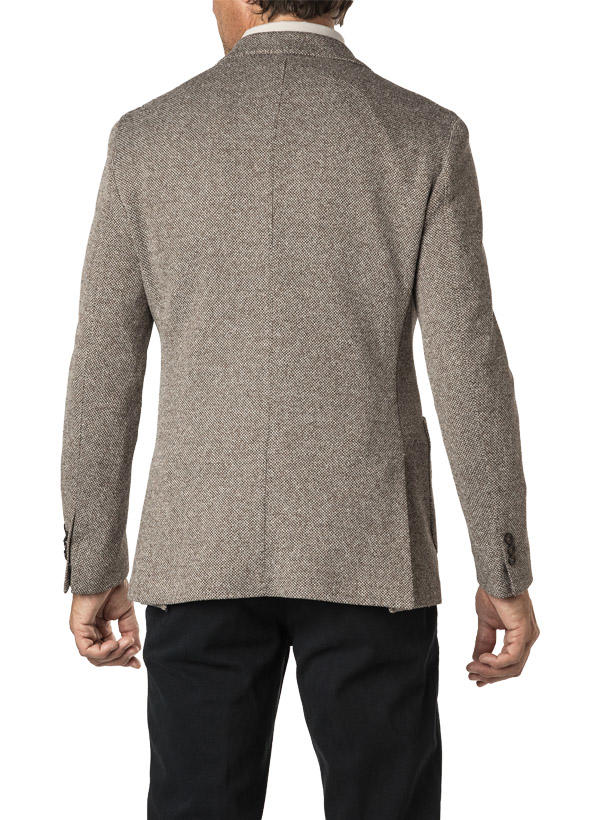 BOGGI MILANO, Sakko, Jersey halbgefüttert, taupe meliert