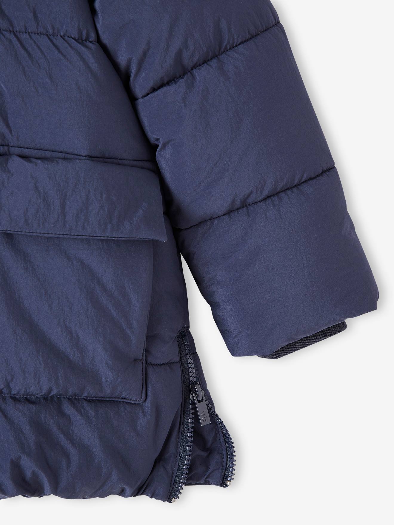 Vertbaudet Jungen Wintermantel mit Recycling-Polyester - eisblau