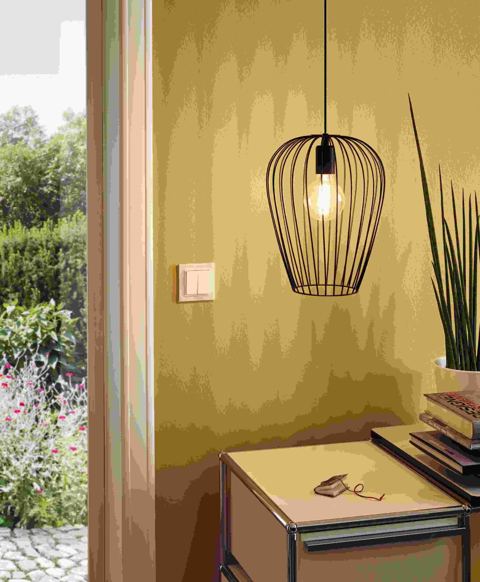 EGLO Pendelleuchte Newtown Schwarz Ø 27,5 cm