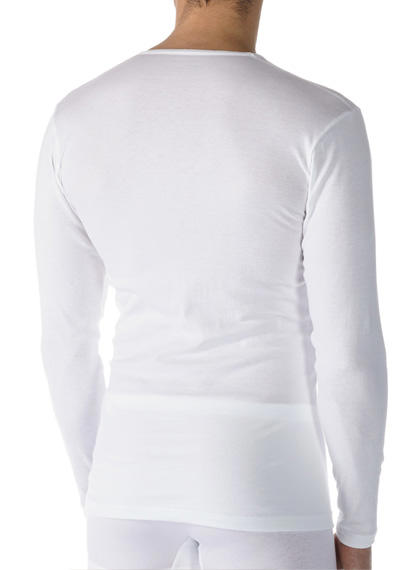 Mey, Longsleeve, Baumwolle, weiß