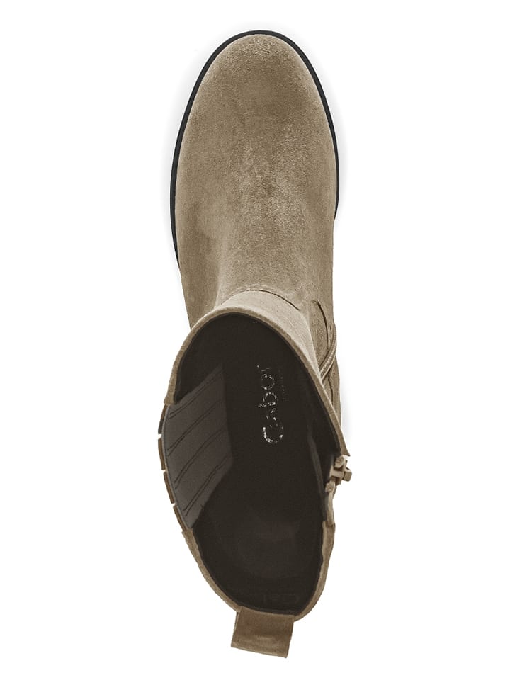 Gabor Leder-Stiefeletten in Beige günstig kaufen