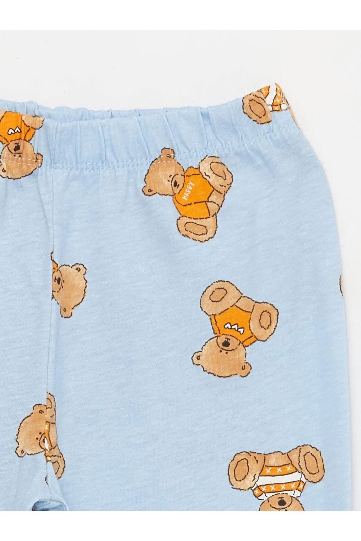 LC Waikiki  Bedrucktes Langarm-Pyjama-Set für Mädchen mit Rundhalsausschnitt