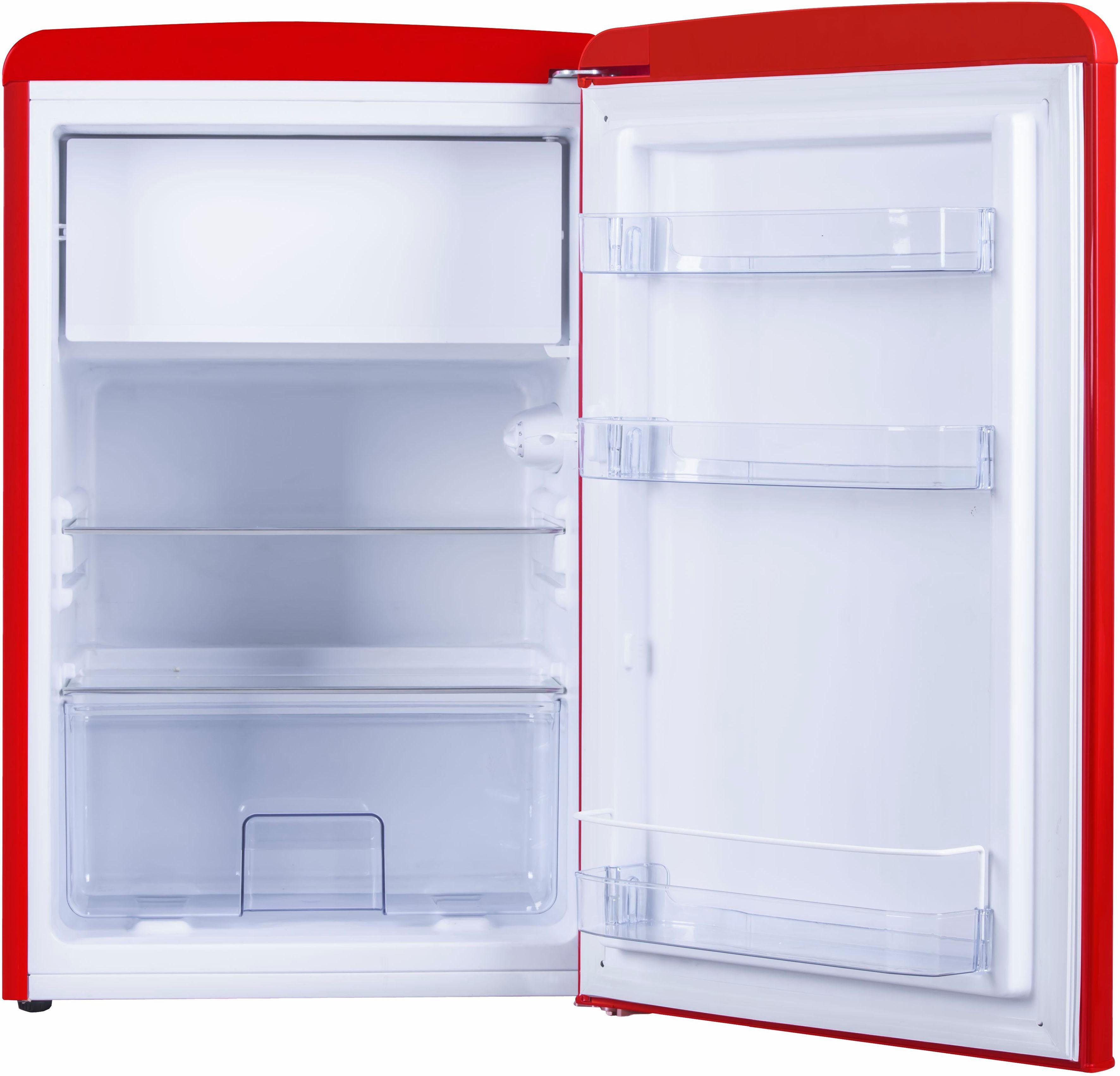 Amica Table Top Kühlschrank KS 15610 R, 87,5 cm hoch, 55 cm breit