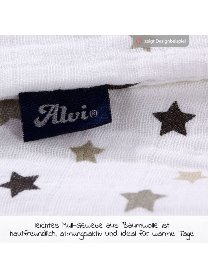 Alvi Sommer-Schlafsack Mull - Türkis - in gruen günstig kaufen