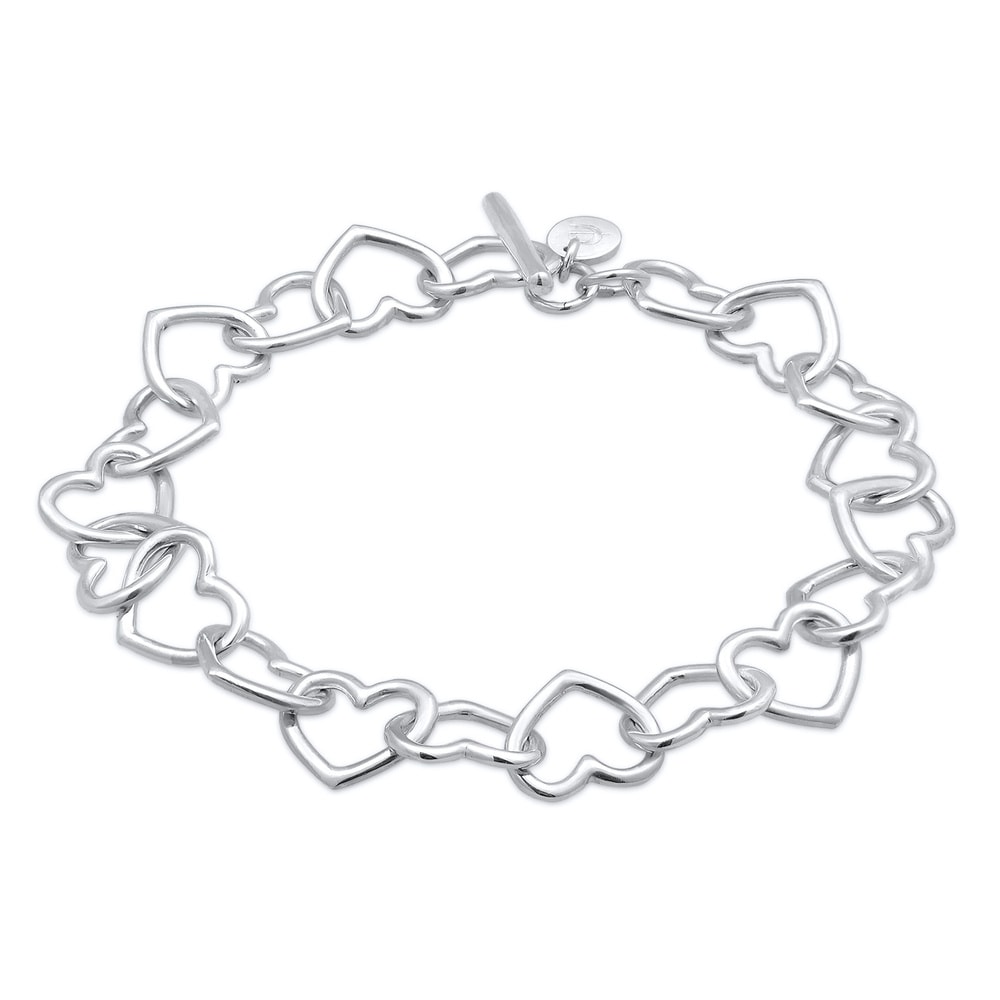 Elli PREMIUM Elli PREMIUM Bracelet Femmes Cœur Entrelacé Cut-Out en argent sterling 925 Bracelet