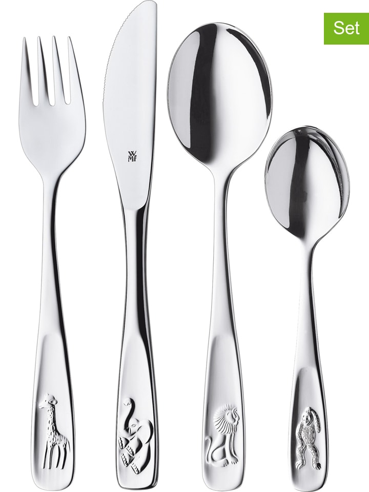 WMF 4tlg. Kinder-Edelstahl-Besteckset 