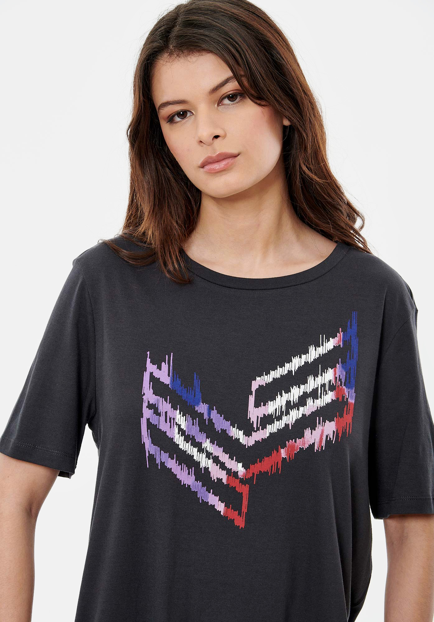 LOUI   T-shirt gris femme