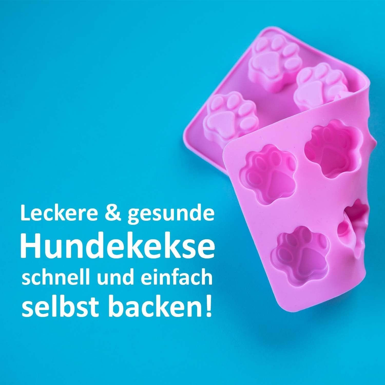 GreenHero Backmatte Backmatte 3er Set für Hundekekse, Silikon Backform, (3er Set, 3-tlg., hitzebeständig, spülmaschinengeeignet & BPA-frei), Backform für selbstgemachte Hundekekse & Leckerlis