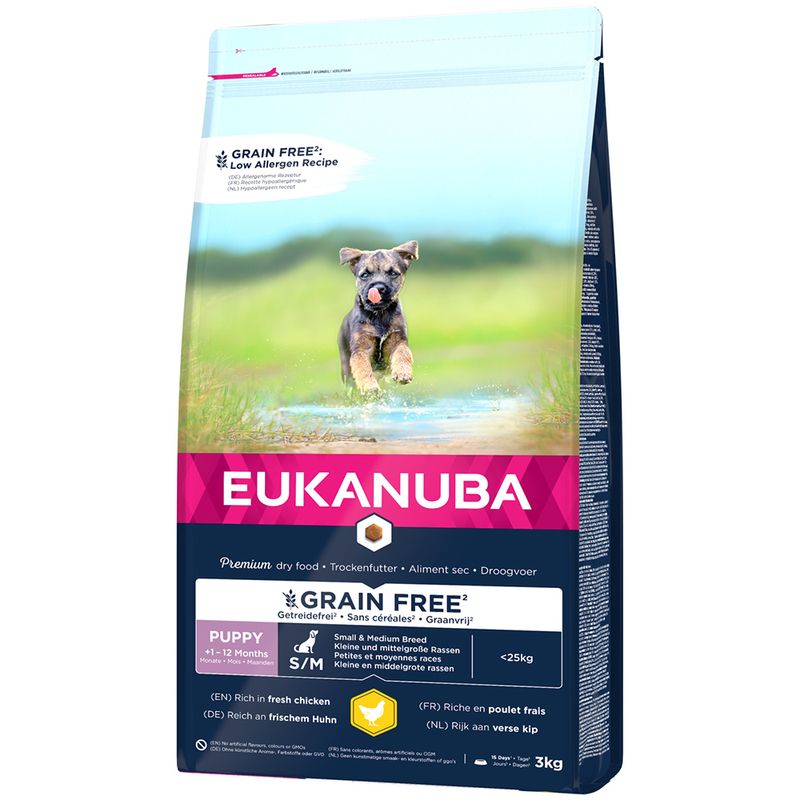 Eukanuba Grain Free Puppy Small / Medium Breed Huhn
