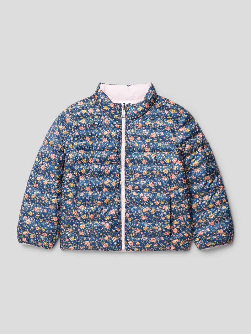 Steppjacke mit floralem Muster Modell 'TERRA' in hellrosa
