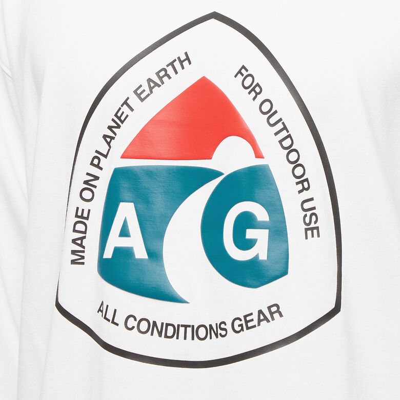 NIKE ACG Long Sleeve Tee Outdoor Sign white