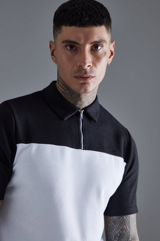 Tall Slim-Fit Colorblock Poloshirt