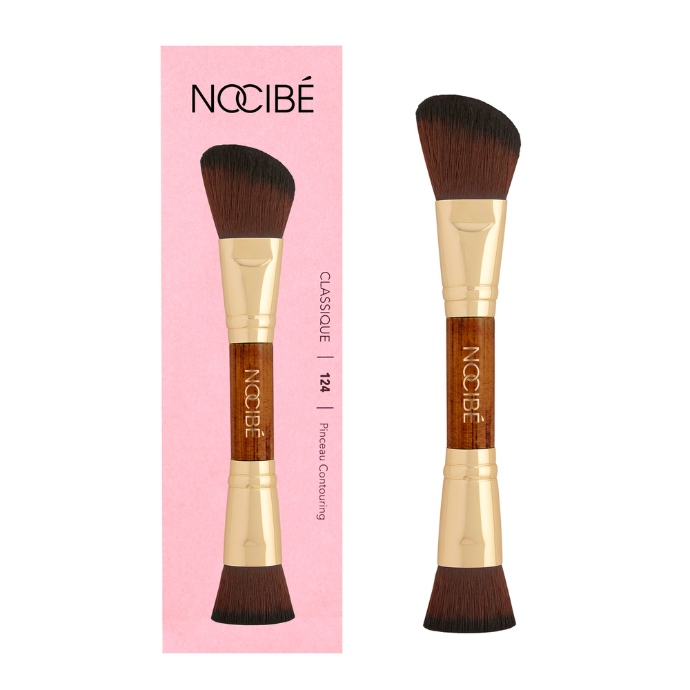 Nocibé Classique - Pinceau Double Embout Contouring - 124 Pinceau Teint