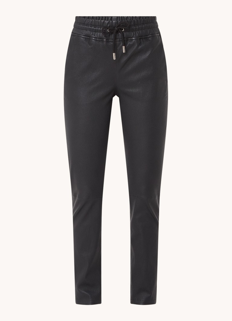 STUDIO AR by Arma Nos Naomi mid waist slim fit cropped lambskin trousers