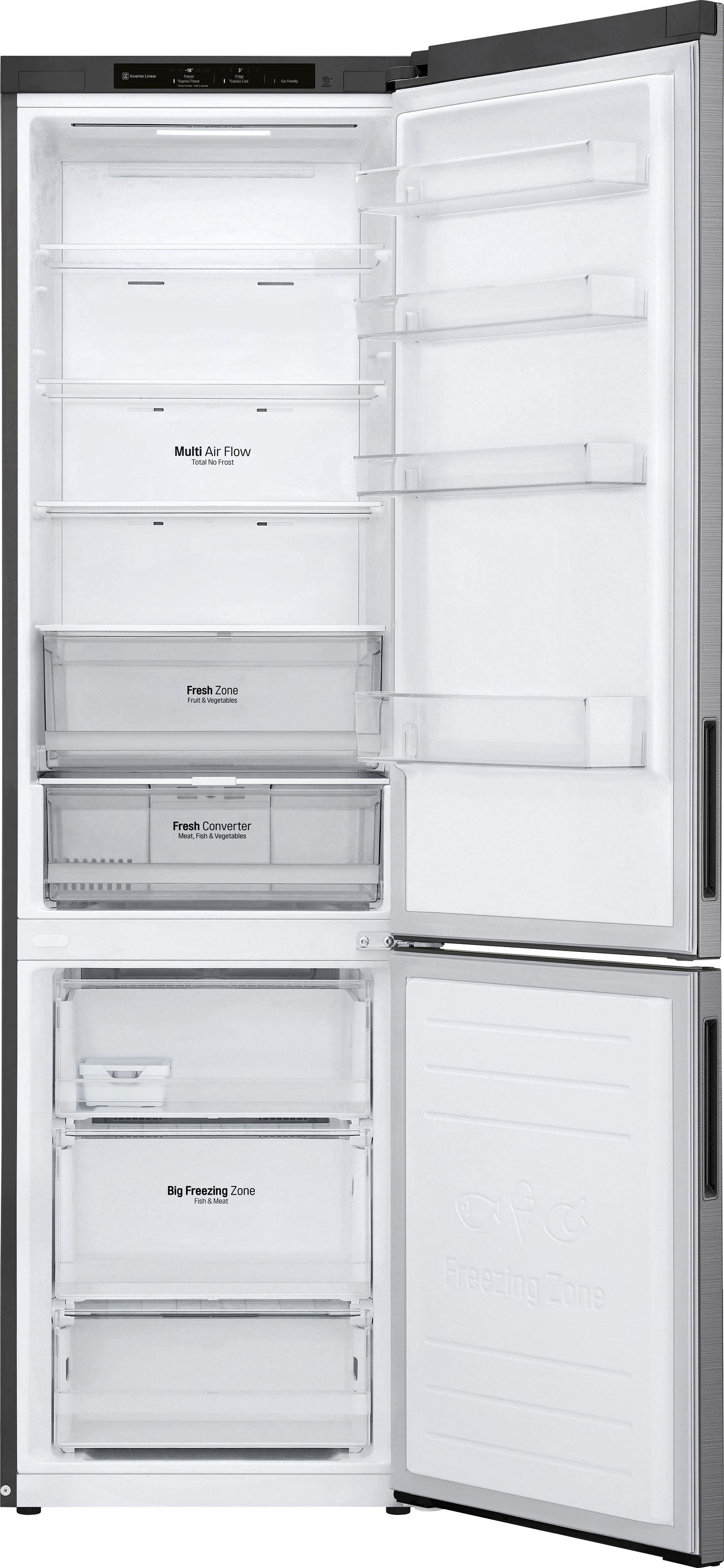 LG Kühl-/Gefrierkombination GBP62PZNBC, 203,0 cm hoch, 59,5 cm breit