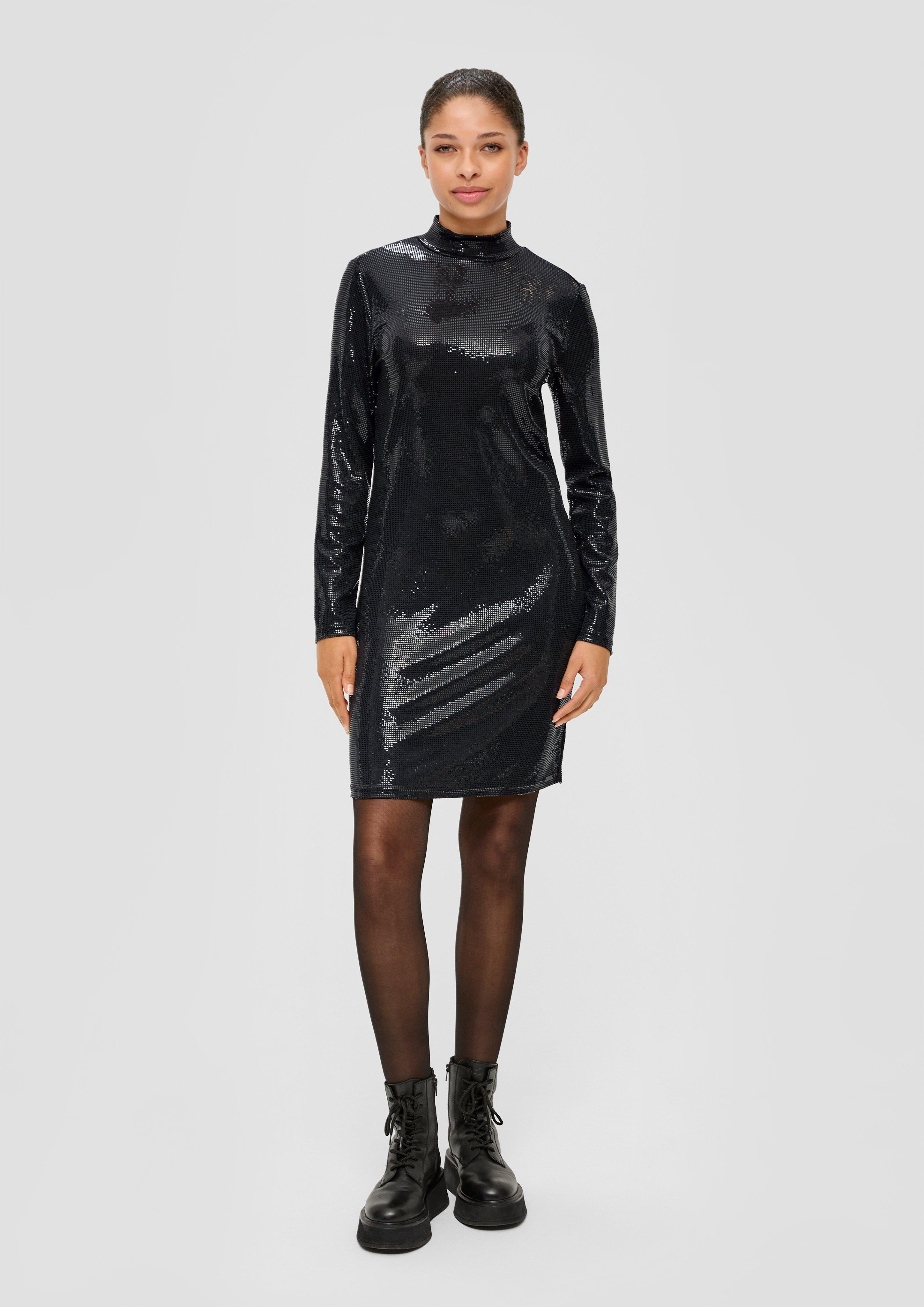 Jerseykleid mit Pailletten  2137471-9999