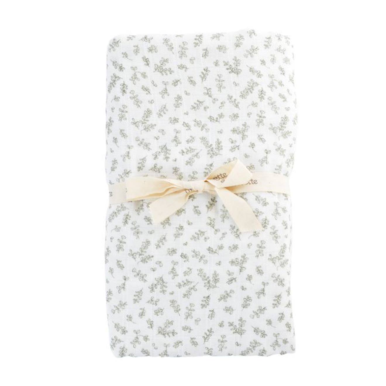 Maxi-lange en coton bio* Petit Buis vert