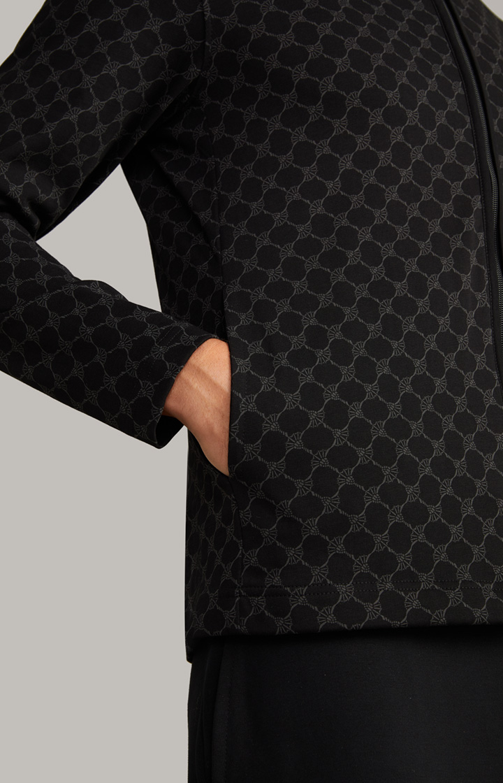 Loungewear Sweatjacke in Schwarz