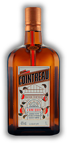 Cointreau 1,0 Liter Cointreau 1,0 Liter Kristallklarer Orangenlikör - eine weltberühmte Likörspezialität. 1	 Liter - Vol 40%