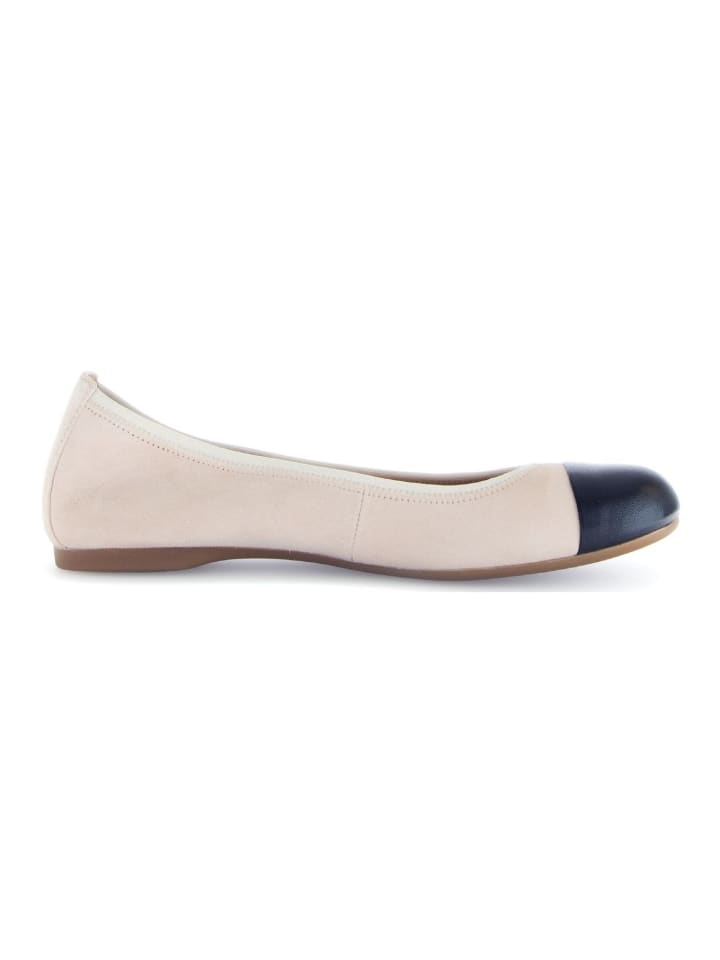 Gabor Ballerinas in Beige/Schwarz günstig kaufen