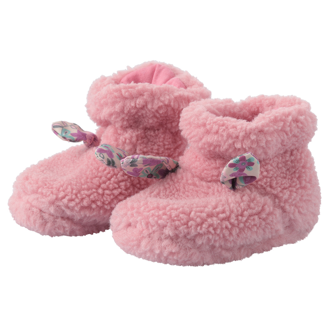 Newborn Plüsch-Schühchen mit Applikation