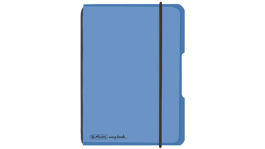 herlitz my.book flex Notizheft PP A6 40Blatt kariert blau