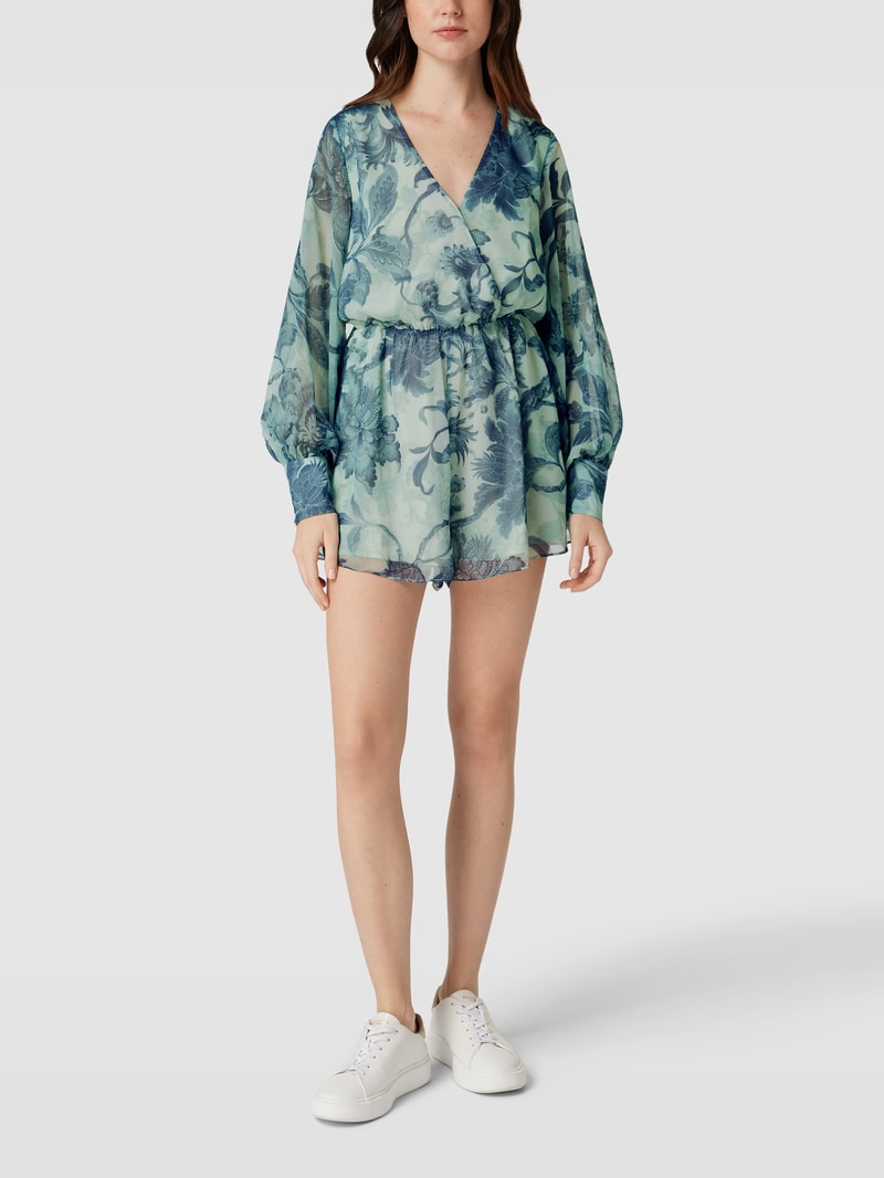 Jumpsuit mit floralem Muster Modell 'CANDIS' in bleu