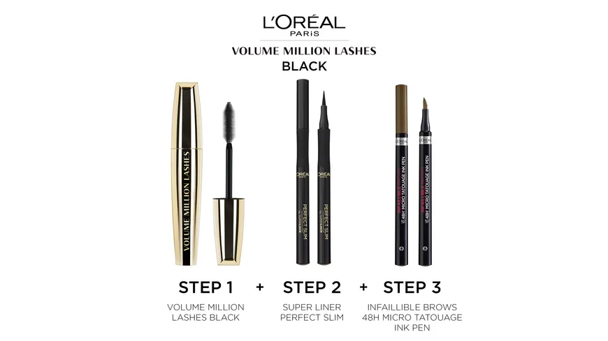 L'ORÉAL PARIS Mascara Volume Collagen Million Lashes 10.7 ml Schwarz