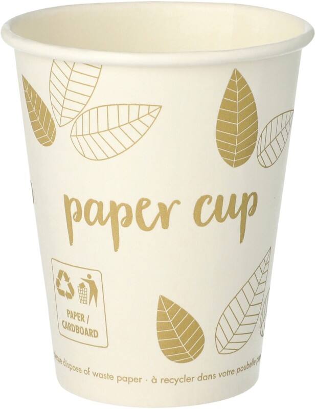 PAPSTAR pure Einwegbecher Pappe 200 ml Creme 50 Stück
