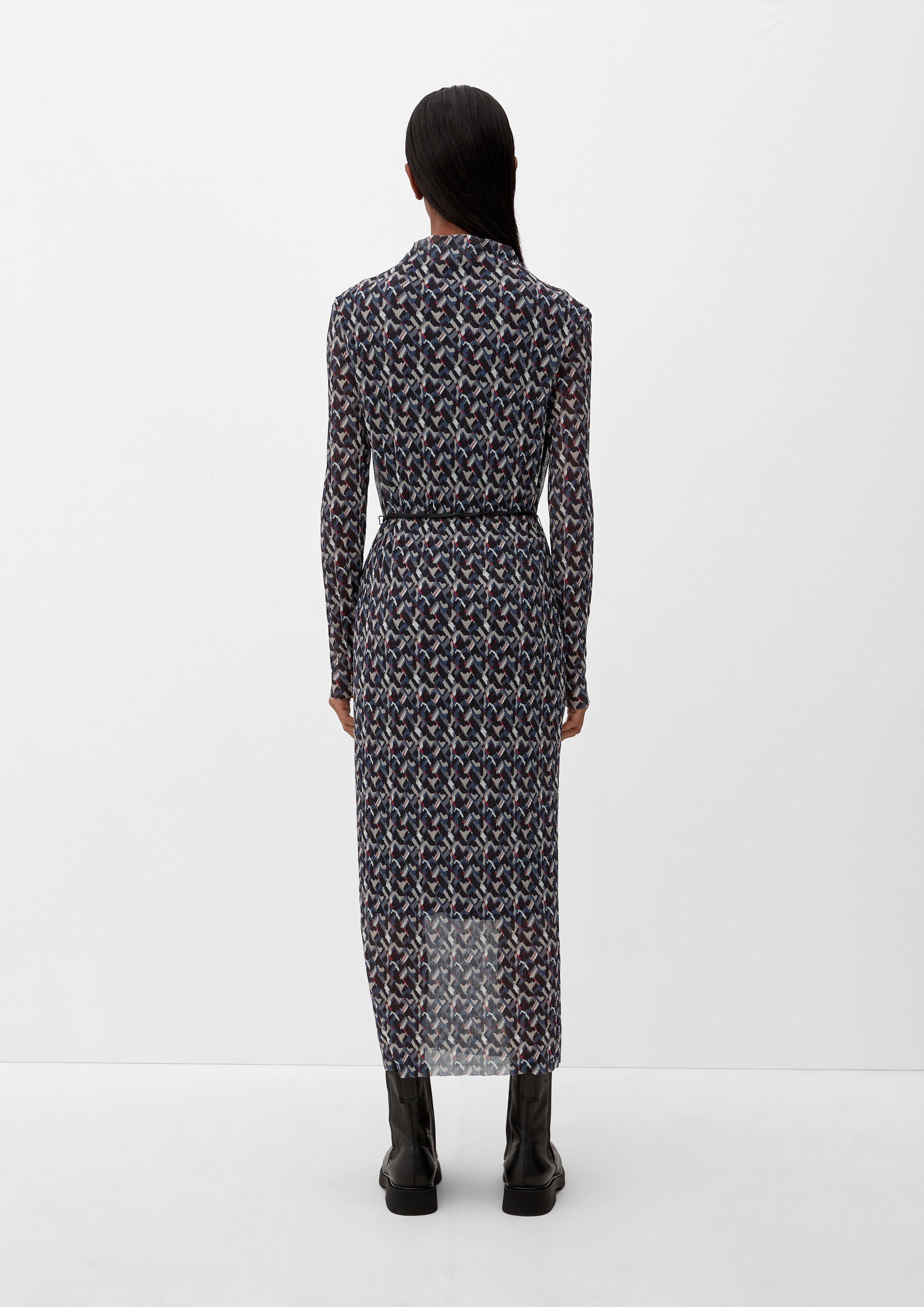 Meshkleid mit Faltenstruktur  2124503-99A1