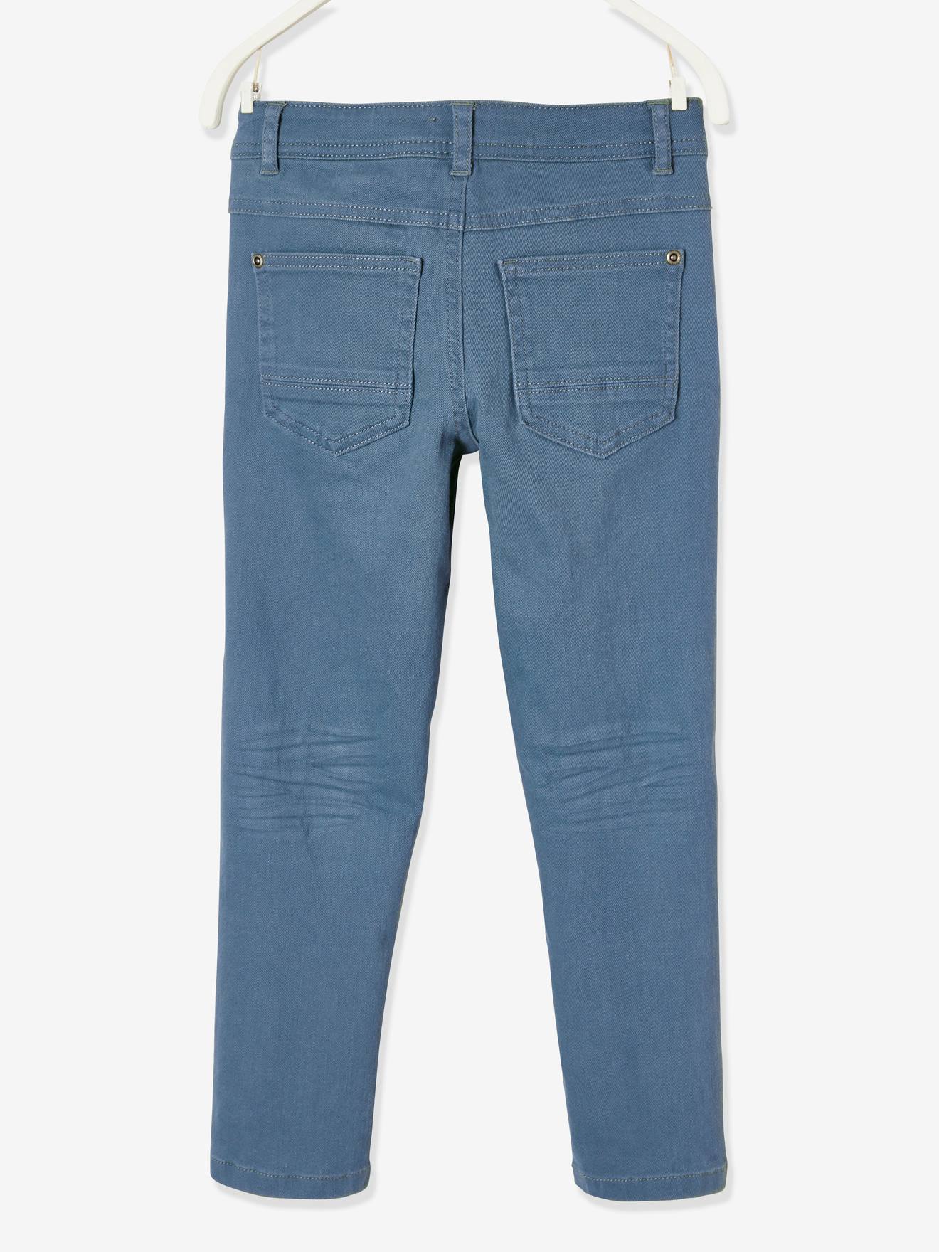 Pantalon slim MorphologiK tour de hanches LARGE garçon acajou