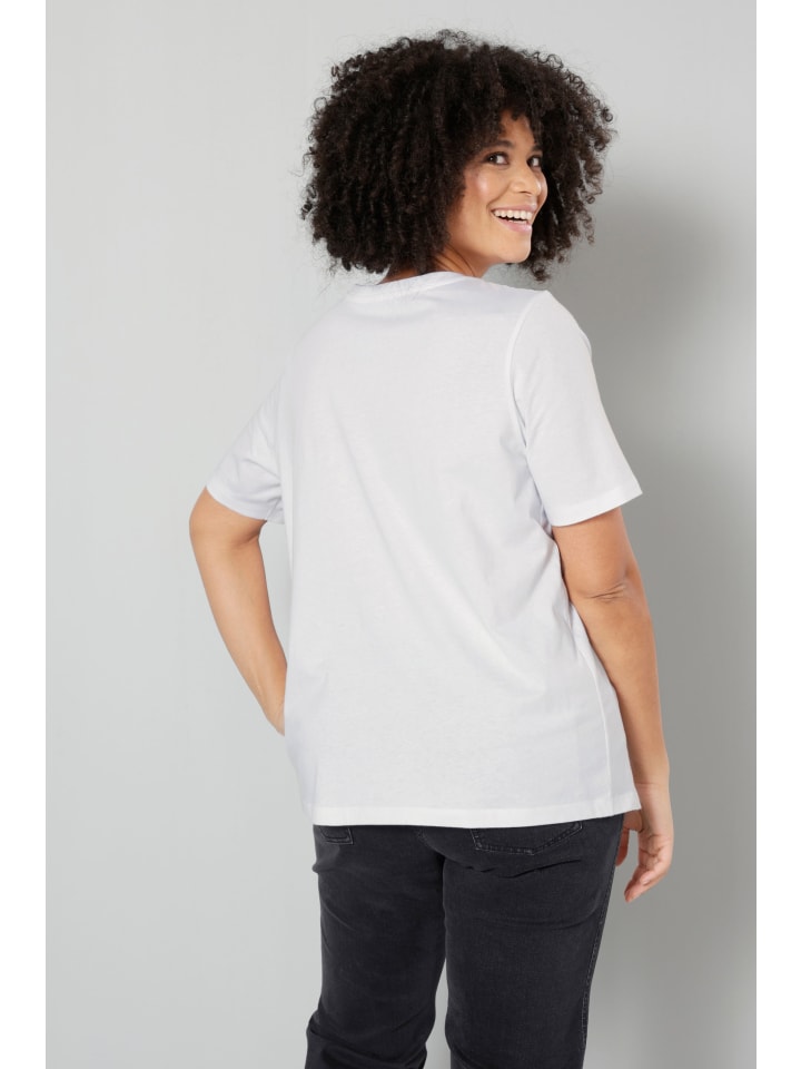 Sara Lindholm Shirt in weiß günstig kaufen