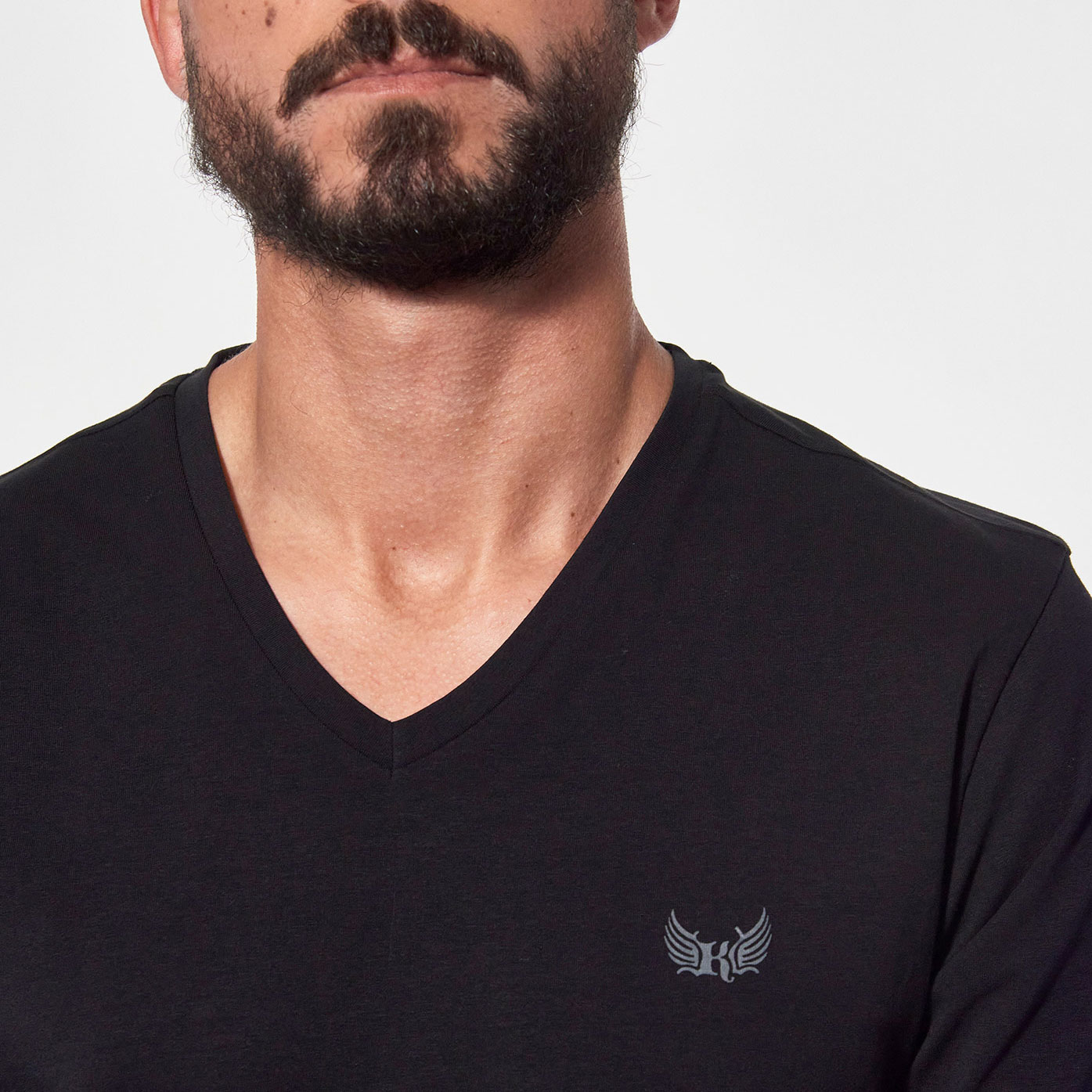 GIFT   Coffret de 2 t-shirts basiques slim Homme noir et blanc
