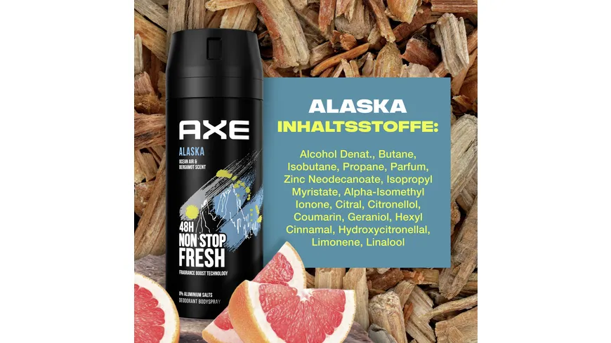 AXE Deospray Alaska ohne Aluminium 150 ml