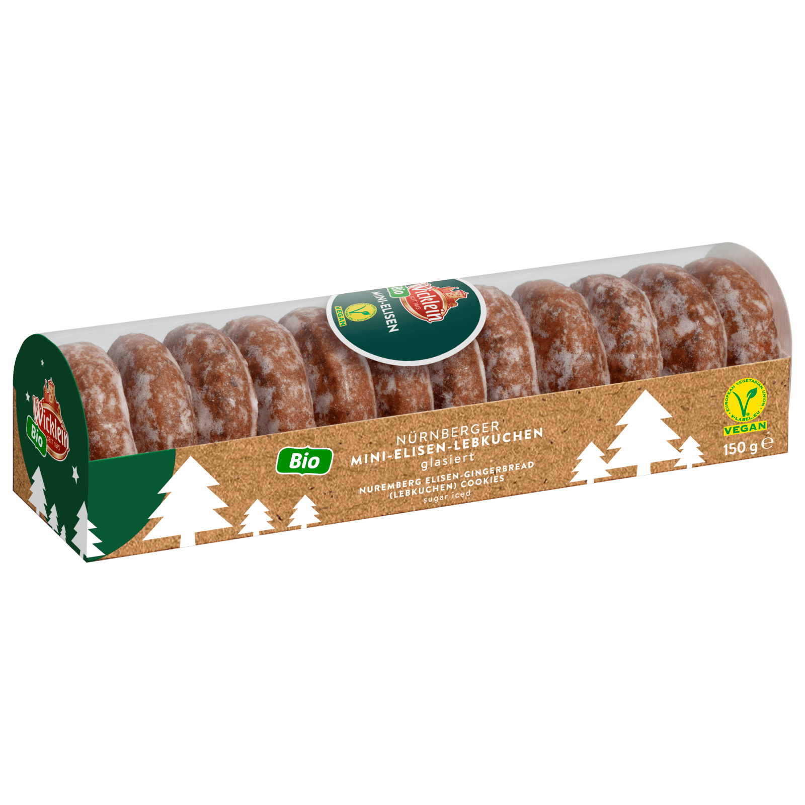 Wicklein Bio Mini-Elisen-Lebkuchen glasiert vegan 150g