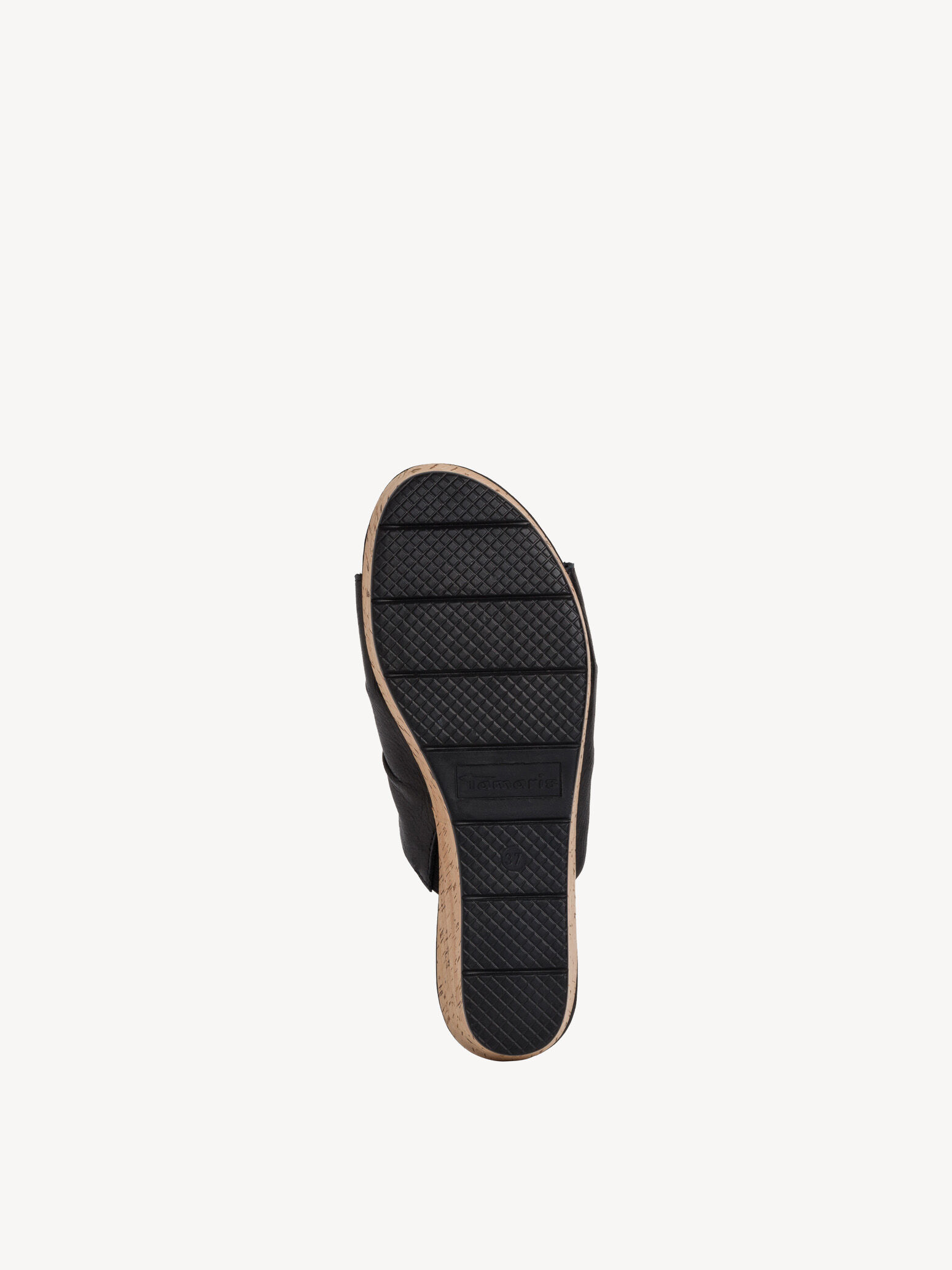 Mule en cuir - noir