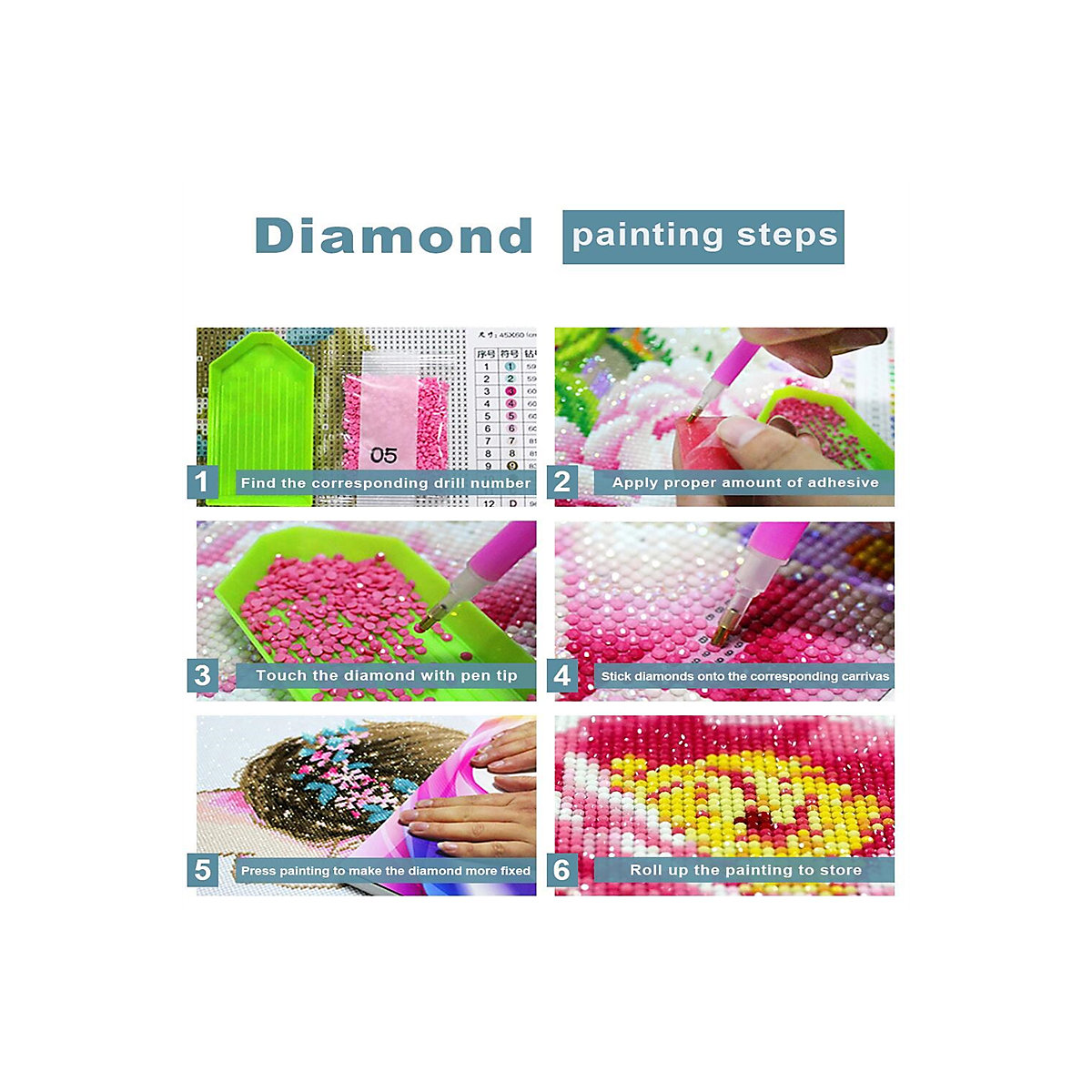 Diy voller Diamant-Diamant-Stickerei Wohnzimmer dekorative Malerei Tier-Diamant-5D-Dekorationsgemälde-DIY-Materialpaket Materialsets