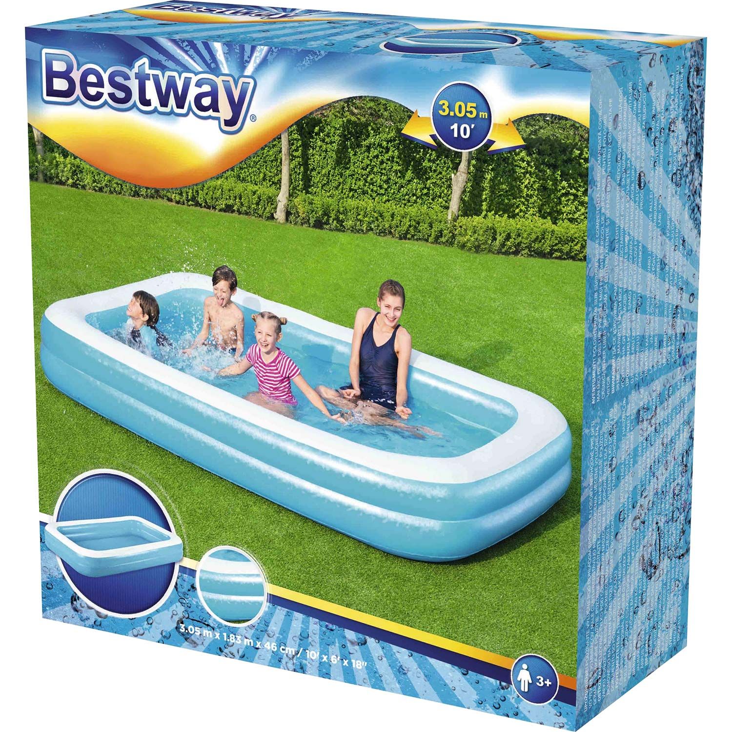 Bestway Family 305 x 183 x 46 cm aufblasbarer Pool