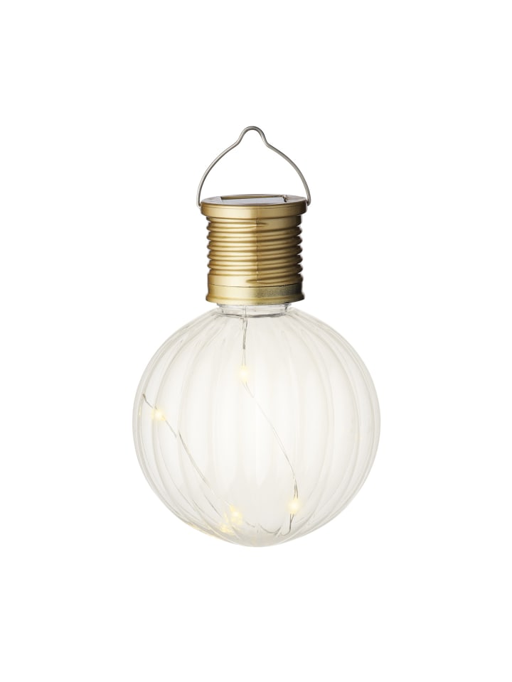 MARELIDA 4er Set LED Solar Glühbirne GLOW H: 11cm in transparent günstig kaufen onesize