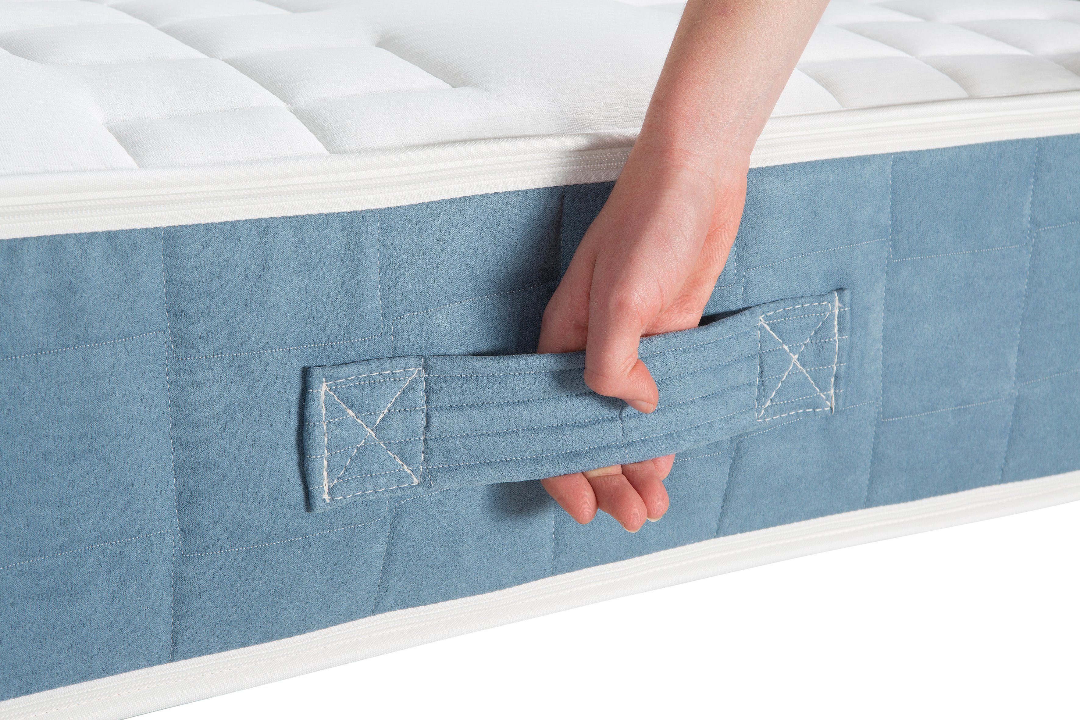 Boxspringmatratze Clemensa Petrol, DELAVITA, 24 cm hoch, bietet den perfekten Wohlfühlkomfort