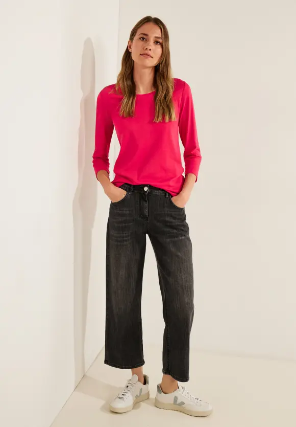 CECIL Basic Shirt mit Rundhals