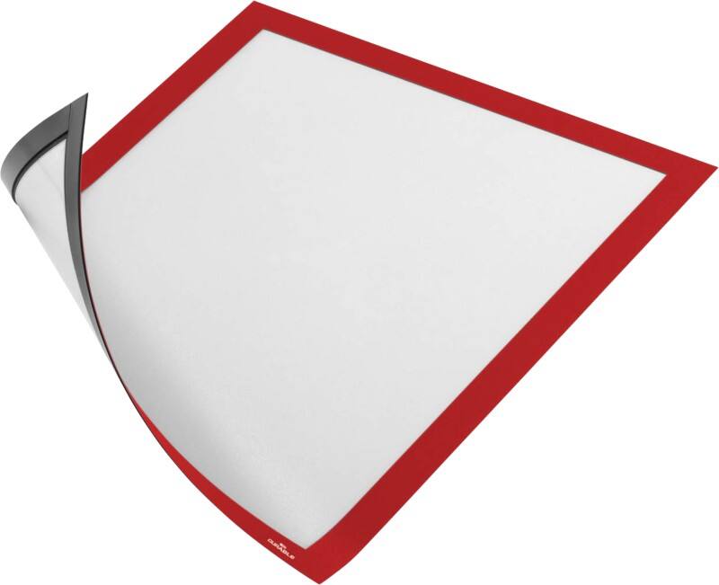 DURABLE DURAFRAME Magnetic DIN A4 Inforahmen Magnetisch Rot 486903 24,5 x 0,5 x 32,5 cm 5 Stück
