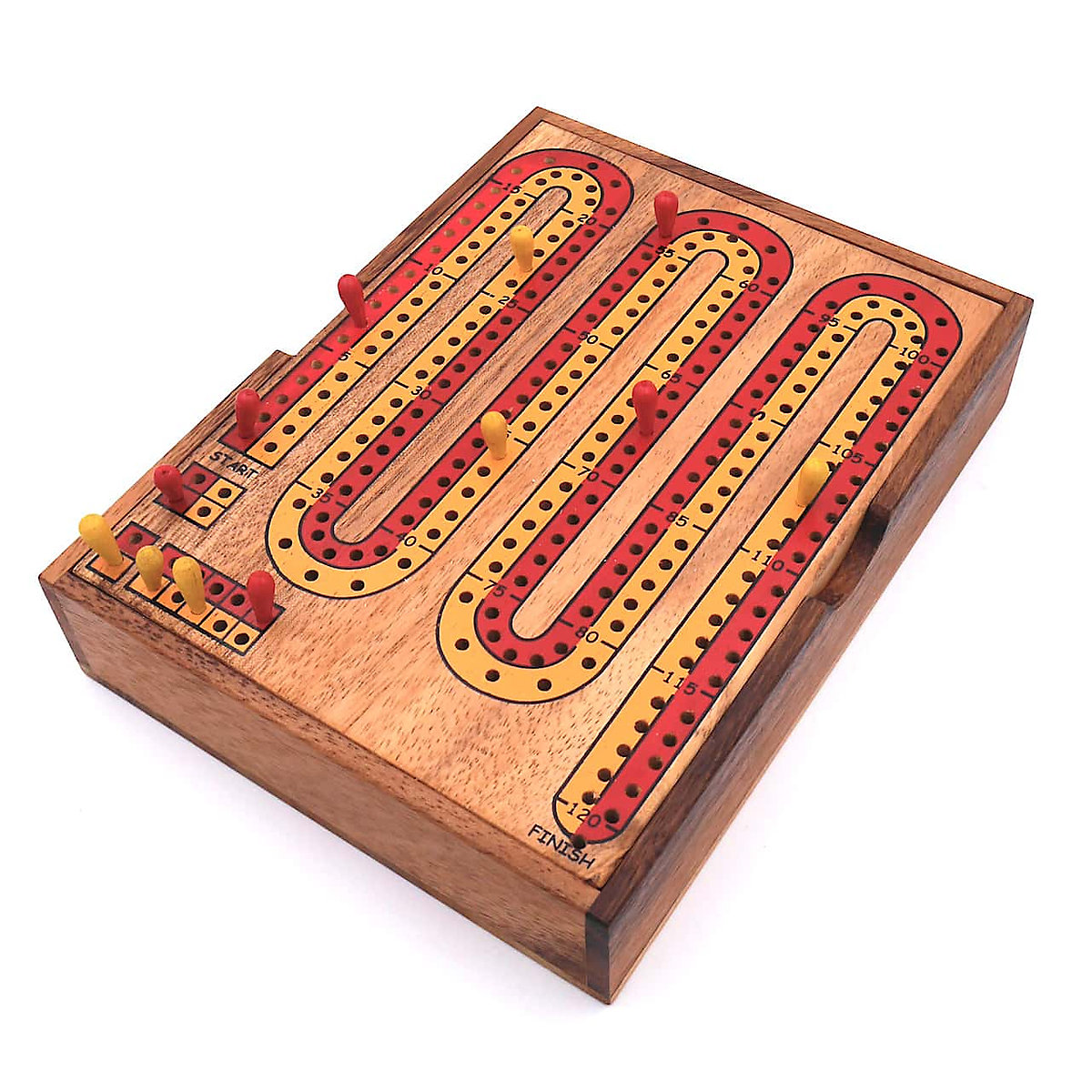 Cribbage - tolles, spannendes Kartenspiel für 2 Personen aus Holz