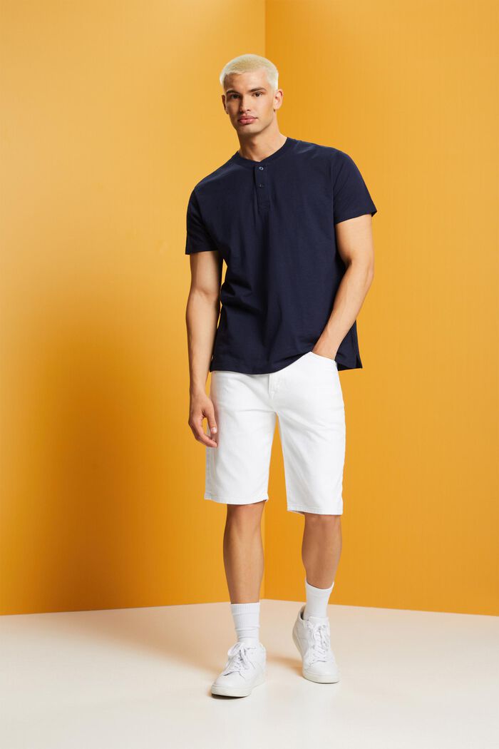 Henley-T-Shirt aus Baumwolle