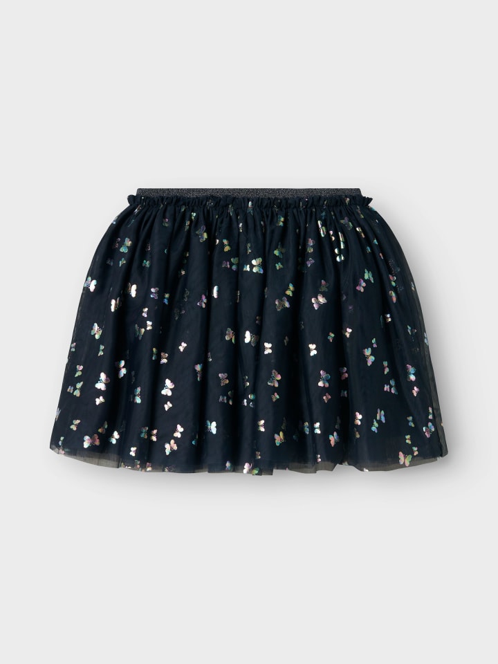 name it Glänzender Tüllrock mit elastischem Bund und Glitzer in Navy günstig kaufen 104