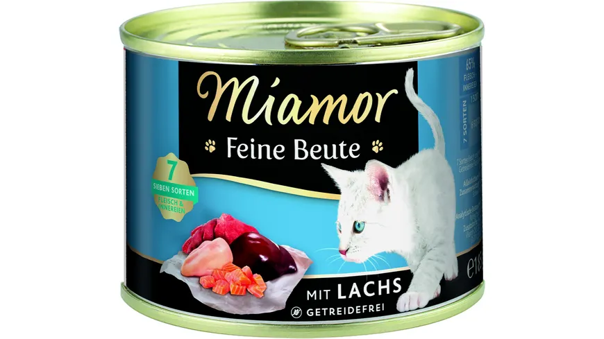 Miamor Katzennassfutter Feine Beute mit Lachs 185 g