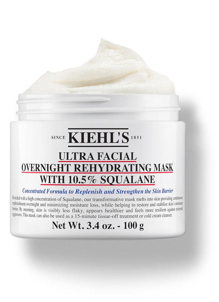 Masque de nuit hydratant Ultra Facial de Kiehl's à 10,5 % de squalane - masque de nuit