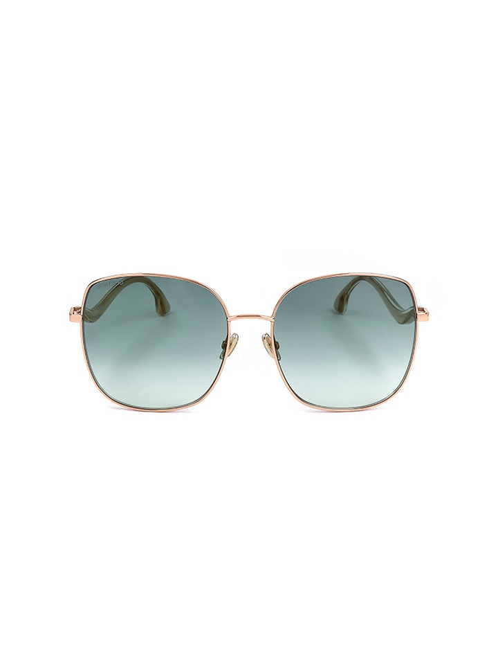 Jimmy Choo Damen-Sonnenbrille in Gold/ Türkis günstig kaufen 60